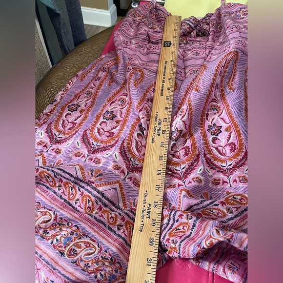 J. Crew Point Sur Paisley Tie Front Wide Leg Jumpsuit‎ Size 2 - Picture 9 of 11